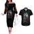 Viking Santa Claus Couples Matching Off The Shoulder Long Sleeve Dress and Hawaiian Shirt Vahalla Santa Clau Coming - Wonder Print Shop