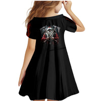 Viking Santa Claus Family Matching Mermaid Dress and Hawaiian Shirt Vahalla Santa Clau Coming - Wonder Print Shop