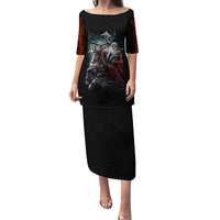 Viking Santa Claus Family Matching Puletasi Dress and Hawaiian Shirt Vahalla Santa Clau Coming - Wonder Print Shop
