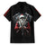 Viking Santa Claus Family Matching Short Sleeve Bodycon Dress and Hawaiian Shirt Vahalla Santa Clau Coming - Wonder Print Shop