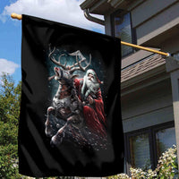 Viking Santa Claus Garden Flag Vahalla Santa Clau Coming - Wonder Print Shop