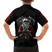 Viking Santa Claus Hawaiian Shirt Vahalla Santa Clau Coming - Wonder Print Shop