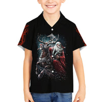 Viking Santa Claus Kid Hawaiian Shirt Vahalla Santa Clau Coming - Wonder Print Shop