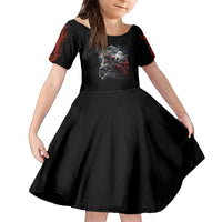 Viking Santa Claus Kid Short Sleeve Dress Vahalla Santa Clau Coming - Wonder Print Shop