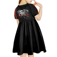Viking Santa Claus Kid Short Sleeve Dress Vahalla Santa Clau Coming - Wonder Print Shop