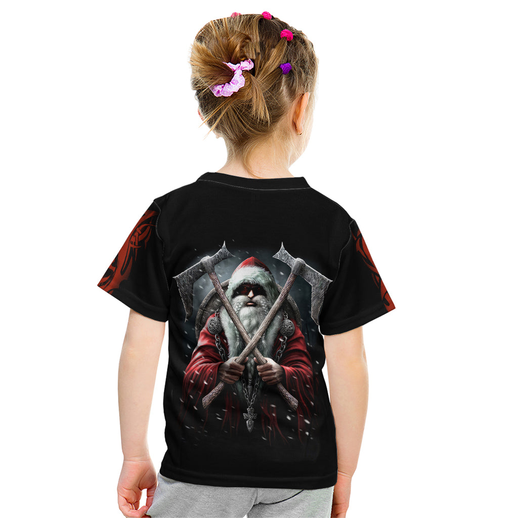 Viking Santa Claus Kid T Shirt Vahalla Santa Clau Coming - Wonder Print Shop