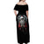 Viking Santa Claus Off Shoulder Maxi Dress Vahalla Santa Clau Coming - Wonder Print Shop