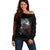 Viking Santa Claus Off Shoulder Sweater Vahalla Santa Clau Coming - Wonder Print Shop