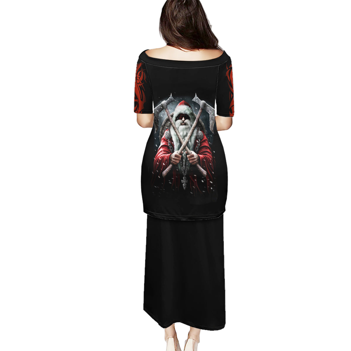 Viking Santa Claus Puletasi Vahalla Santa Clau Coming - Wonder Print Shop