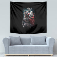 Viking Santa Claus Tapestry Vahalla Santa Clau Coming - Wonder Print Shop