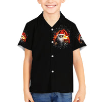Skeleton Santa Claus Kid Hawaiian Shirt The Devil Whispered To Me I'm Coming For You I Whisper Back Bring Beer - Wonder Print Shop