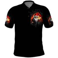 Skeleton Santa Claus Polo Shirt The Devil Whispered To Me I'm Coming For You I Whisper Back Bring Beer - Wonder Print Shop
