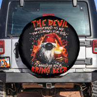 Skeleton Santa Claus Spare Tire Cover The Devil Whispered To Me I'm Coming For You I Whisper Back Bring Beer - Wonder Print Shop