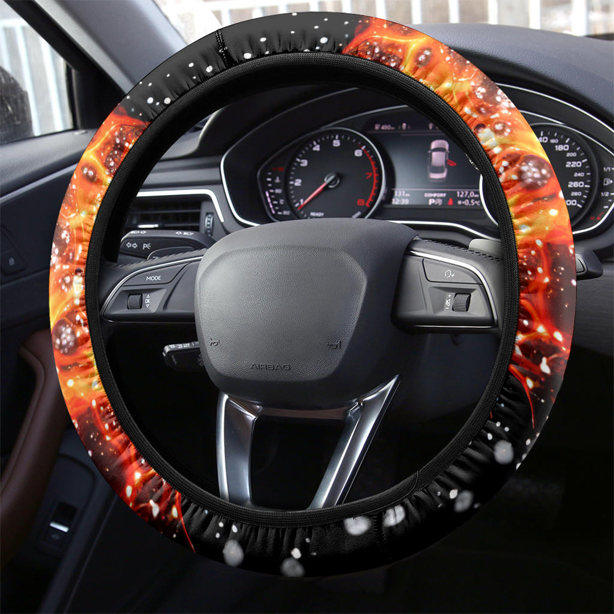 Skeleton Santa Claus Steering Wheel Cover The Devil Whispered To Me I'm Coming For You I Whisper Back Bring Beer - Wonder Print Shop