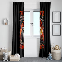 Skeleton Santa Claus Window Curtain The Devil Whispered To Me I'm Coming For You I Whisper Back Bring Beer - Wonder Print Shop
