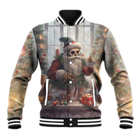 Skeleton Santa Claus Baseball Jacket Repair For Christmas Santa Claus - Wonder Print Shop