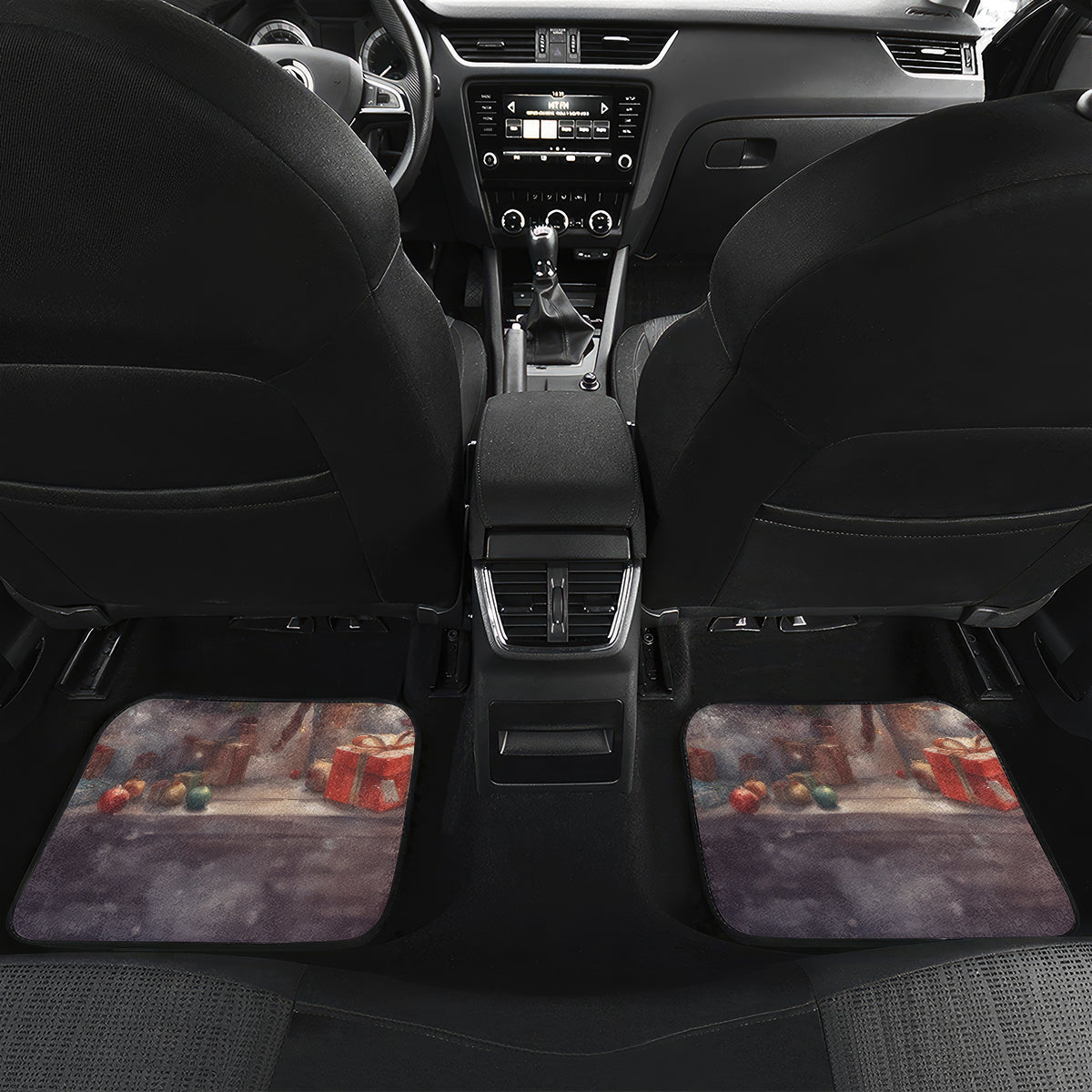 Skeleton Santa Claus Car Mats Repair For Christmas Santa Claus - Wonder Print Shop