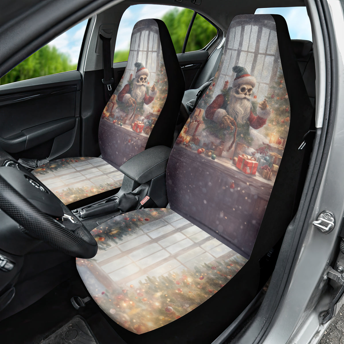 Skeleton Santa Claus Car Seat Cover Repair For Christmas Santa Claus - Wonder Print Shop