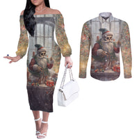 skeleton-santa-claus-couples-matching-off-the-shoulder-long-sleeve-dress-and-long-sleeve-button-shirt-repair-for-christmas-santa-claus