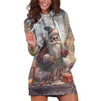 Skeleton Santa Claus Hoodie Dress Repair For Christmas Santa Claus - Wonder Print Shop