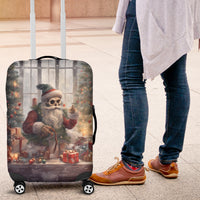 Skeleton Santa Claus Luggage Cover Repair For Christmas Santa Claus - Wonder Print Shop