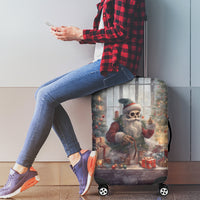 Skeleton Santa Claus Luggage Cover Repair For Christmas Santa Claus - Wonder Print Shop