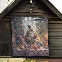 Skeleton Santa Claus Quilt Repair For Christmas Santa Claus - Wonder Print Shop