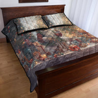 Skeleton Santa Claus Quilt Bed Set Repair For Christmas Santa Claus - Wonder Print Shop