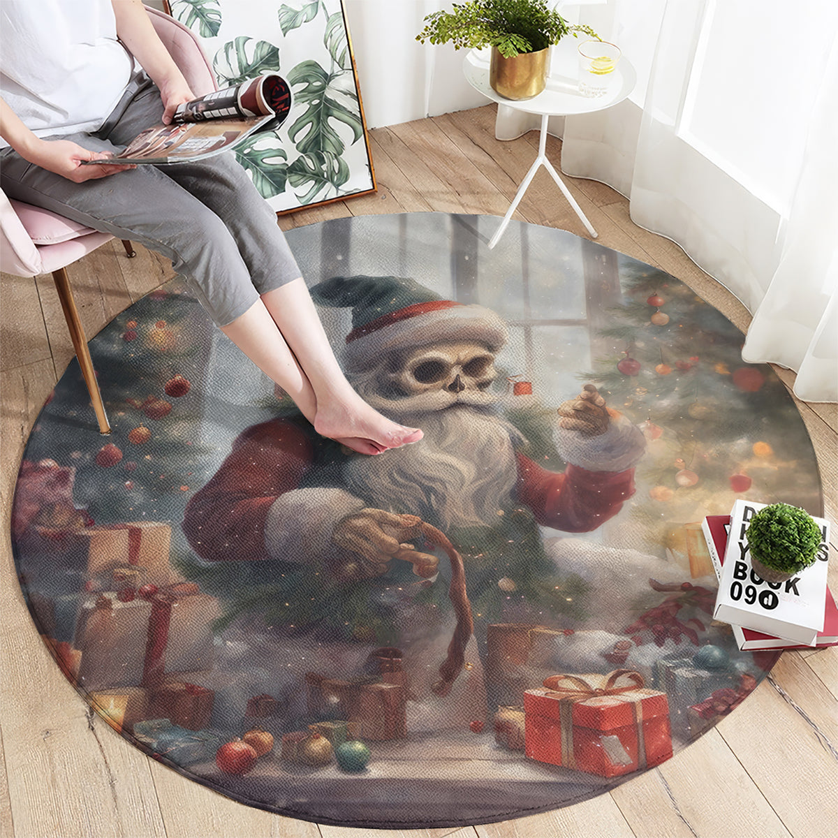 skeleton-santa-claus-round-carpet-repair-for-christmas-santa-claus
