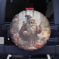 Skeleton Santa Claus Spare Tire Cover Repair For Christmas Santa Claus - Wonder Print Shop