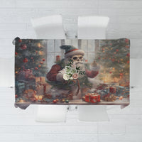Skeleton Santa Claus Tablecloth Repair For Christmas Santa Claus - Wonder Print Shop