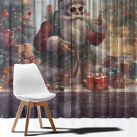 Skeleton Santa Claus Window Curtain Repair For Christmas Santa Claus - Wonder Print Shop