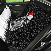 Skeleton Santa Claus Back Car Seat Cover Scary Skeleton Santa Claus Coming - Wonder Print Shop