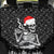 Skeleton Santa Claus Back Car Seat Cover Scary Skeleton Santa Claus Coming - Wonder Print Shop