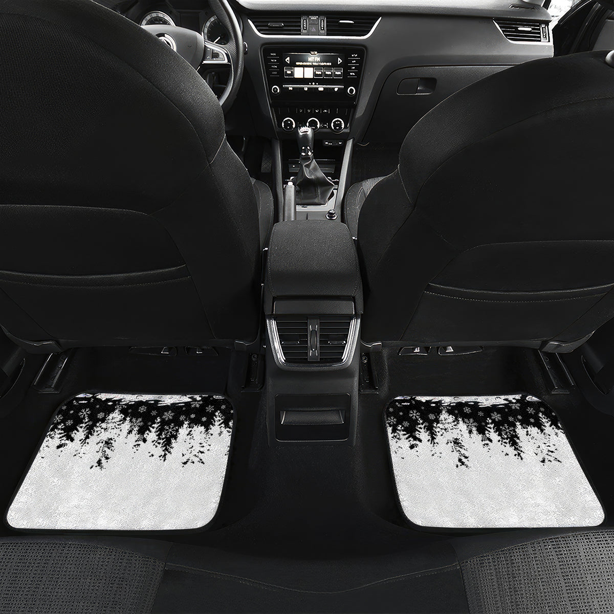 Skeleton Santa Claus Car Mats Scary Skeleton Santa Claus Coming - Wonder Print Shop