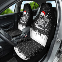 Skeleton Santa Claus Car Seat Cover Scary Skeleton Santa Claus Coming - Wonder Print Shop