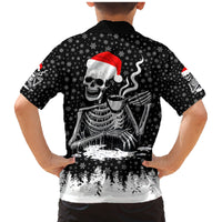 Skeleton Santa Claus Family Matching Mermaid Dress and Hawaiian Shirt Scary Skeleton Santa Claus Coming - Wonder Print Shop