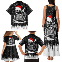 Skeleton Santa Claus Family Matching Tank Maxi Dress and Hawaiian Shirt Scary Skeleton Santa Claus Coming - Wonder Print Shop