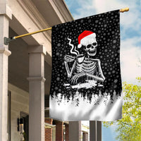 Skeleton Santa Claus Garden Flag Scary Skeleton Santa Claus Coming - Wonder Print Shop