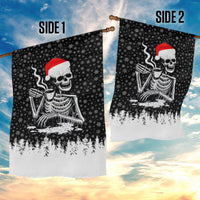Skeleton Santa Claus Garden Flag Scary Skeleton Santa Claus Coming - Wonder Print Shop