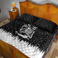 Skeleton Santa Claus Quilt Bed Set Scary Skeleton Santa Claus Coming - Wonder Print Shop