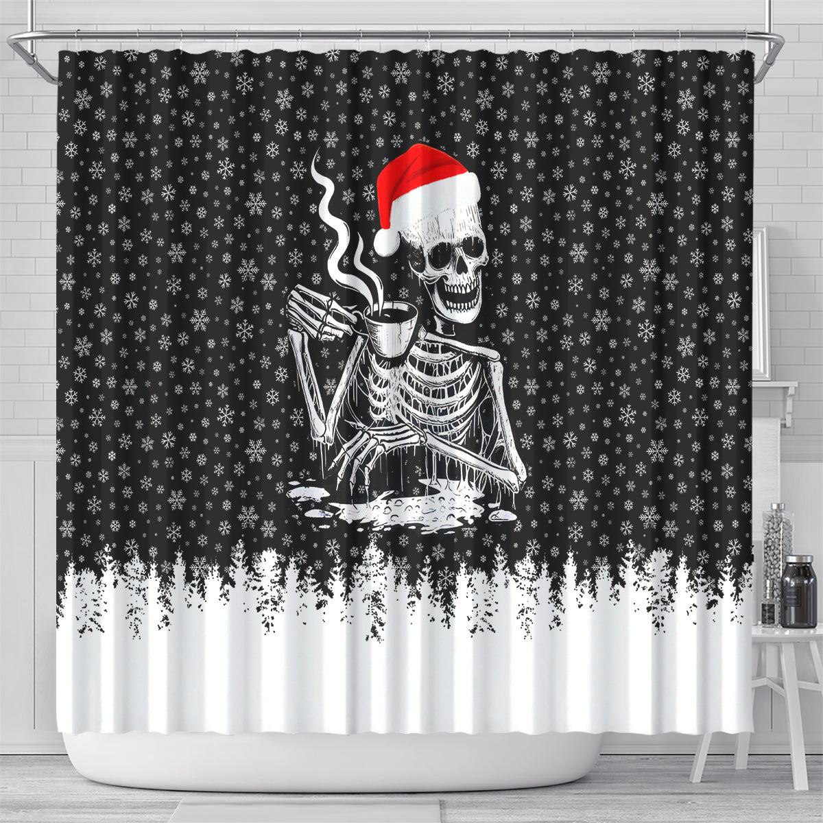 skeleton-santa-claus-shower-curtain-scary-skeleton-santa-claus-coming