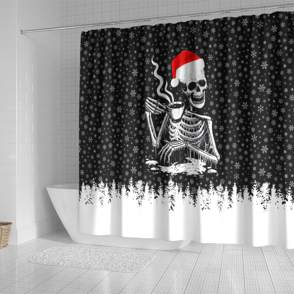 skeleton-santa-claus-shower-curtain-scary-skeleton-santa-claus-coming