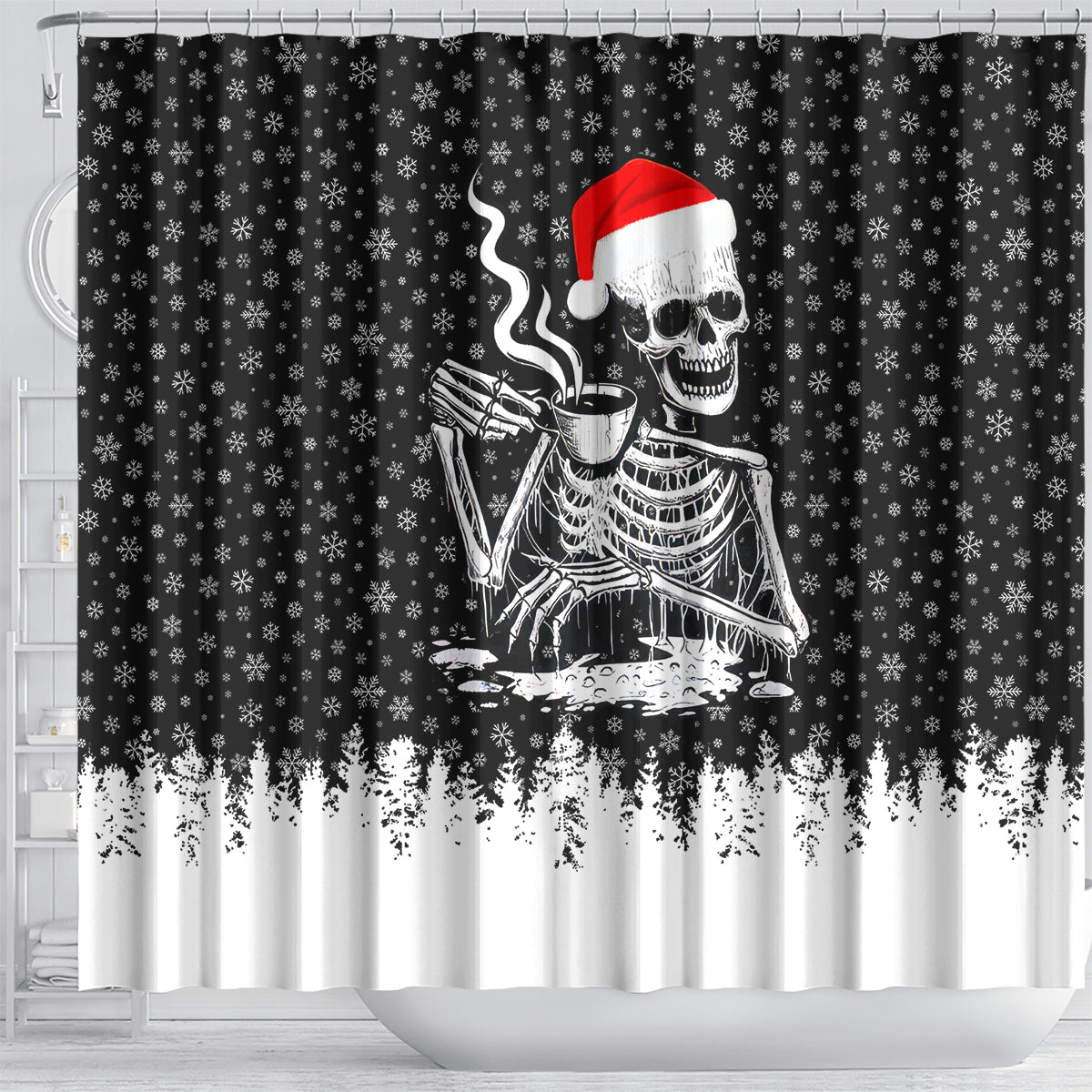 skeleton-santa-claus-shower-curtain-scary-skeleton-santa-claus-coming