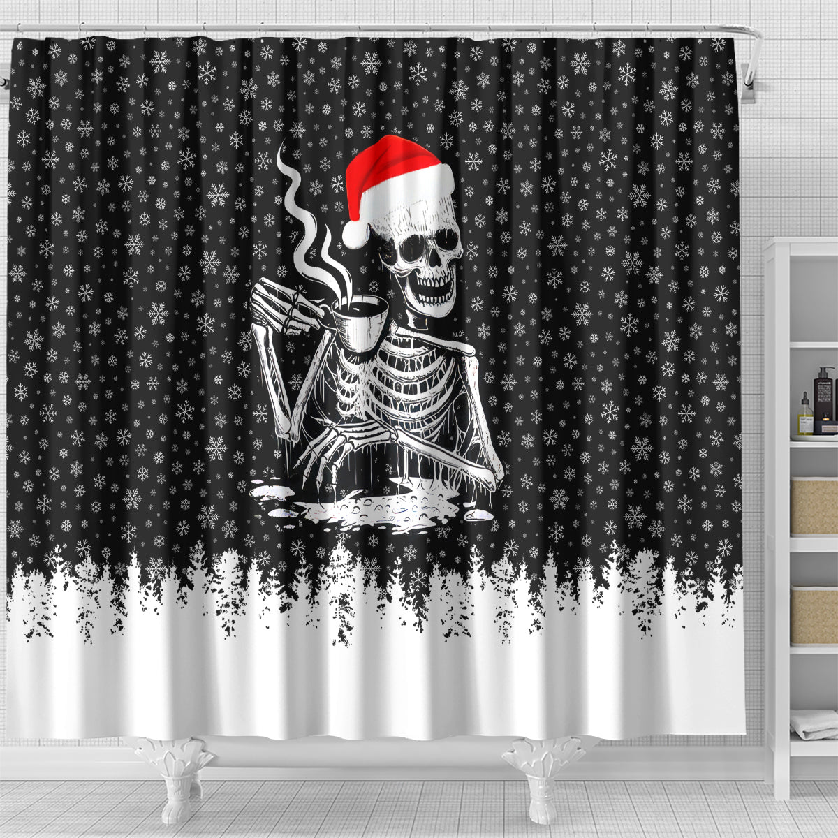 skeleton-santa-claus-shower-curtain-scary-skeleton-santa-claus-coming