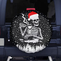 Skeleton Santa Claus Spare Tire Cover Scary Skeleton Santa Claus Coming - Wonder Print Shop