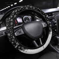 Skeleton Santa Claus Steering Wheel Cover Scary Skeleton Santa Claus Coming - Wonder Print Shop
