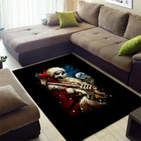 Skeleton Santa Claus Area Rug Santa Claus Is Coming To Town - Wonder Print Shop