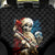Skeleton Santa Claus Back Car Seat Cover Santa Claus Is Coming To Town - Wonder Print Shop