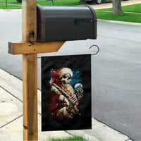 Skeleton Santa Claus Garden Flag Santa Claus Is Coming To Town - Wonder Print Shop